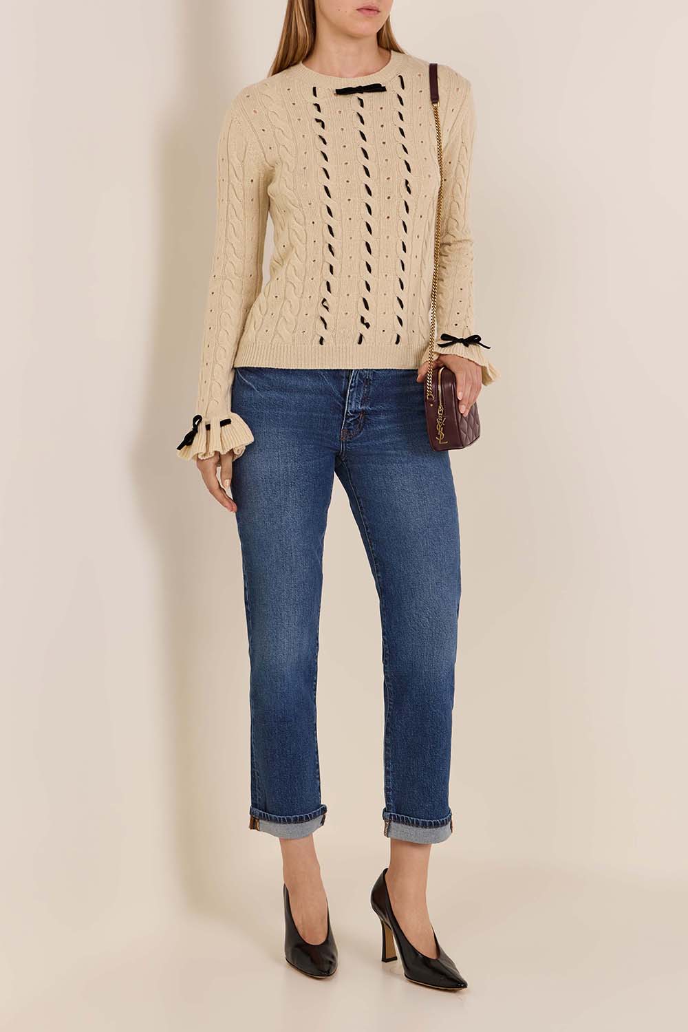 מכנסי ג'ינס בגזרת בויפרנד